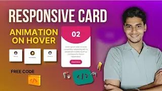 Responsive Card Hover Animation | HTML & CSS #coding #htmlcssjavascript