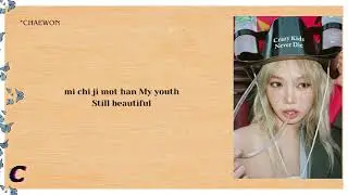 LE SSERAFIM (르세라핌) - 미치지 못하는 이유 (Crazier) (Easy Lyrics)