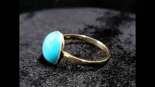 Dainty Arizona Turquoise 14k Gold Ring #kjewelryaccessories #jewelry