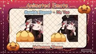 Genshin Impact Hu Tao Carving Pumpkin Emote | Halloween Emote