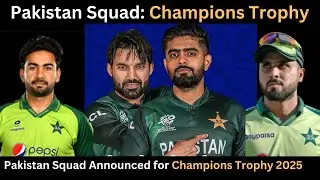 Pakistan squad for champions trophy 2025