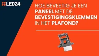 Hoe bevestig je een paneel met de bevestigingsklemmen in het plafond