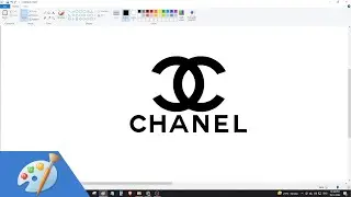 How to draw CHANEL logo using MS Paint