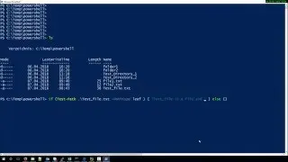 check if file exists with Powershell