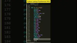 Create a Spiderman using python coding | python programer 