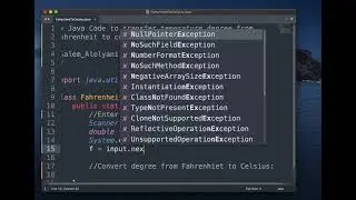 Java 7: المتغيرات العددية في الجافا مثال تحويل درجة الحرارة