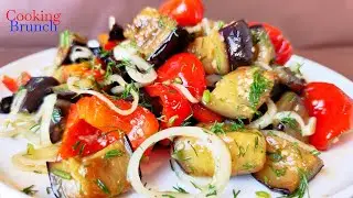 Бесподобная закуска из баклажанов.  Очень вкусный и простой рецепт!