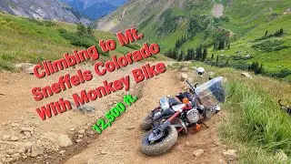 Climbing to Mt. Sneffels Colorado With Monkey Bike