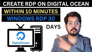 Create Windows RDP on DigitalOcean | how to create a RDP | create RDP  | best rdp for watchtime