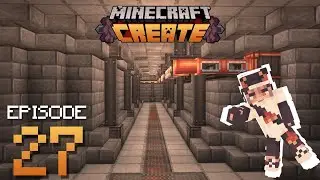 I Made an AUTOMATIC Item Transportation System in the CREATE MOD! | Minecraft Create Mod Ep. 27