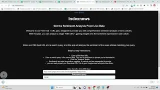 Get the Sentiment Analysis From Live Data