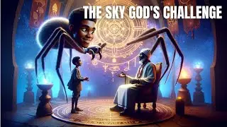 the ORIGINS of the KWEKU ANANSE spider stories -  The tale of the SKY GODS Challenge  #folktale