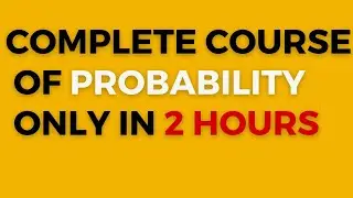 Complete Course of Probability|| Statistics Uop.