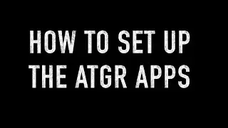 Setting up ATGR apps on MacOS