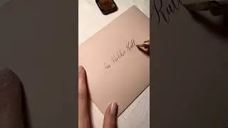 Modern Kaligrafi | Düğün Davetiyesi Yazımı