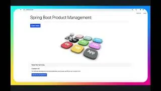 Spring Boot Product Management Web Application Design