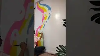 Easy wall painting for beginners- How to paint on wall