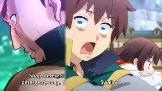 KonoSuba 2 [5 minute] Soap,Detergent,Swallow Scene