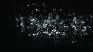 Free Slow Motion Footage | Water Drops on Black | KineMaster Pro2