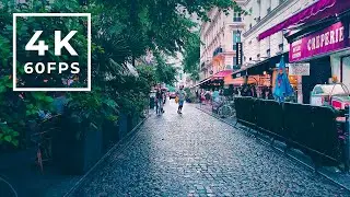 Walk in Paris - Place de l'Hôtel de ville to Châtelet-les-Halles - 4K Rain Ambience
