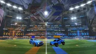 try to score in mirror bot rocket league