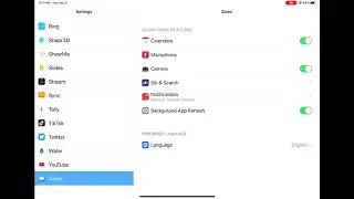 Update the Settings on an Apple 🍏 Device for Zoom App