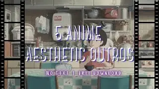 Anime Aesthetic Outro Templates | Ghibli | No Text | Free Download Pt 2