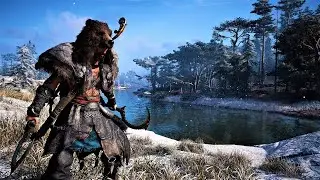 Assassin's Creed Valhalla - Brutal Combat Gameplay [4K No HUD Immersion]