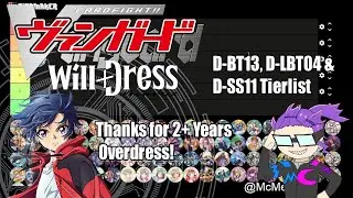 FINAL Cardfight! Vanguard Overdress Standard Tierlist [Cardfight! Vanguard | カードファイト!! ヴァンガード]