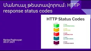 QA Մանուալ թեստավորում |HTTP response status codes |  Requests and responses | Դաս NighCode֊ում