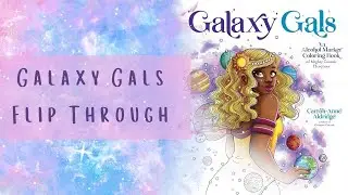 Galaxy Gals an Alcohol Marker Coloring Book by 