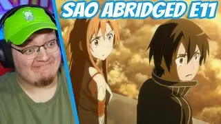 The end of Aincrad | Sword Art Online Abridged Episode 11 REACTION