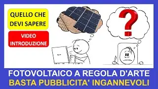 Fotovoltaico a regola d'arte: basta pubblicità ingannevoli