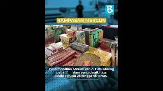 Polis P. Pinang rampas mercun bernilai RM408,943, tahan tiga lelaki
