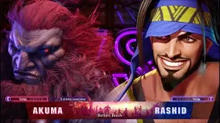 Street Fighter 6 - Akuma Vs Rashid (#instabardoo Vs #cronos )