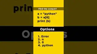 find the output #shorts