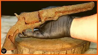 LOOK AT THIS VERY OLD DECORATIVE WEAPON RESTORATION FOUND IN SCRAP [AMAZING WORK] #restoration