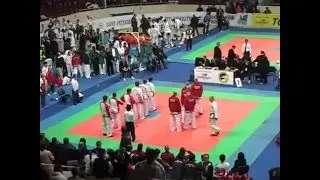 Командный спарринг. Чемпионат мира по таэквон-до ИТФ. 2009 г.