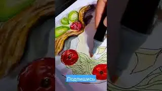 скетч маркерами урок рисования