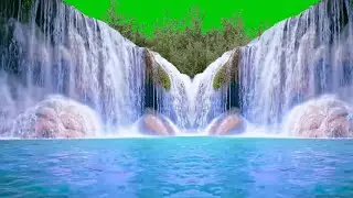 green screen waterfall effect free download