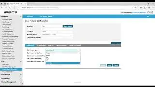 How to set up a call forward on an extension from the iPECS Cloud Portal