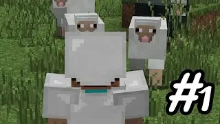 Lp #1 ПОСТРОИЛ ФЕРМУ ДЛЯ ЖИВОТНЫХ! НАЧАЛО ВЫЖИВАНИЯ. МАЙНКРАФТ