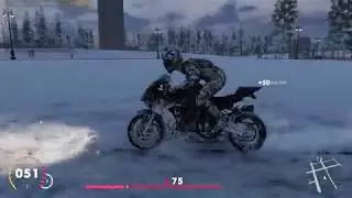 The Crew 2 Max Settings 1440p BMW S1000 RR Snowy Night Ride