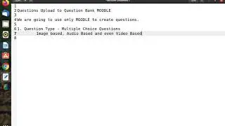 Questions Upload to Question Bank in Moodle - Part 1 | 7 Types of Questions | Moodle 3.9
