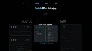✨ Particle Effect Animation Tutorial | HTML & CSS Magic | MZCode01 Developers 🌌 