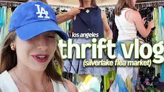 THRIFT WITH ME in LOS ANGELES 🌴 (thrift roadtrip pt. 5 🚗) + try on haul | thrift vlog 43