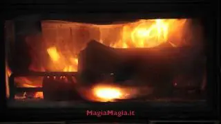 Fireplace full hd glass