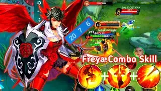20 Kills - Freya Combo Lifesteal Skill - Build Top 1 Global Freya ~ MLBB 🔥