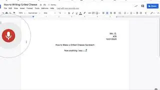 How to use dictation in Google docs