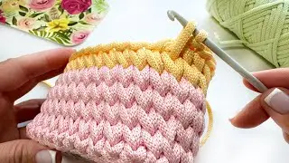 🌷Как связать маленькую сумочку крючком на лето. Уроки вязания крючком для новичков